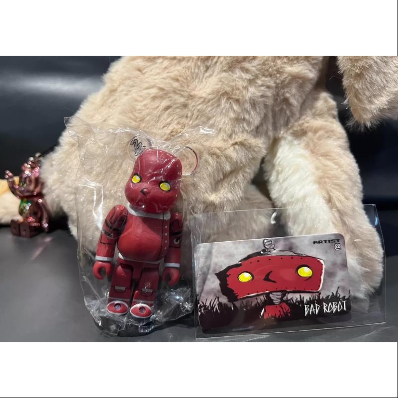 Bearbrick Series 19 ARTIST BAD ROBOT 100% Collectible Vinyl Figure - Limited Edition Art Toy for Display & Collection - Perfect for Home Decor, Office Display, and Anime Fans Gift