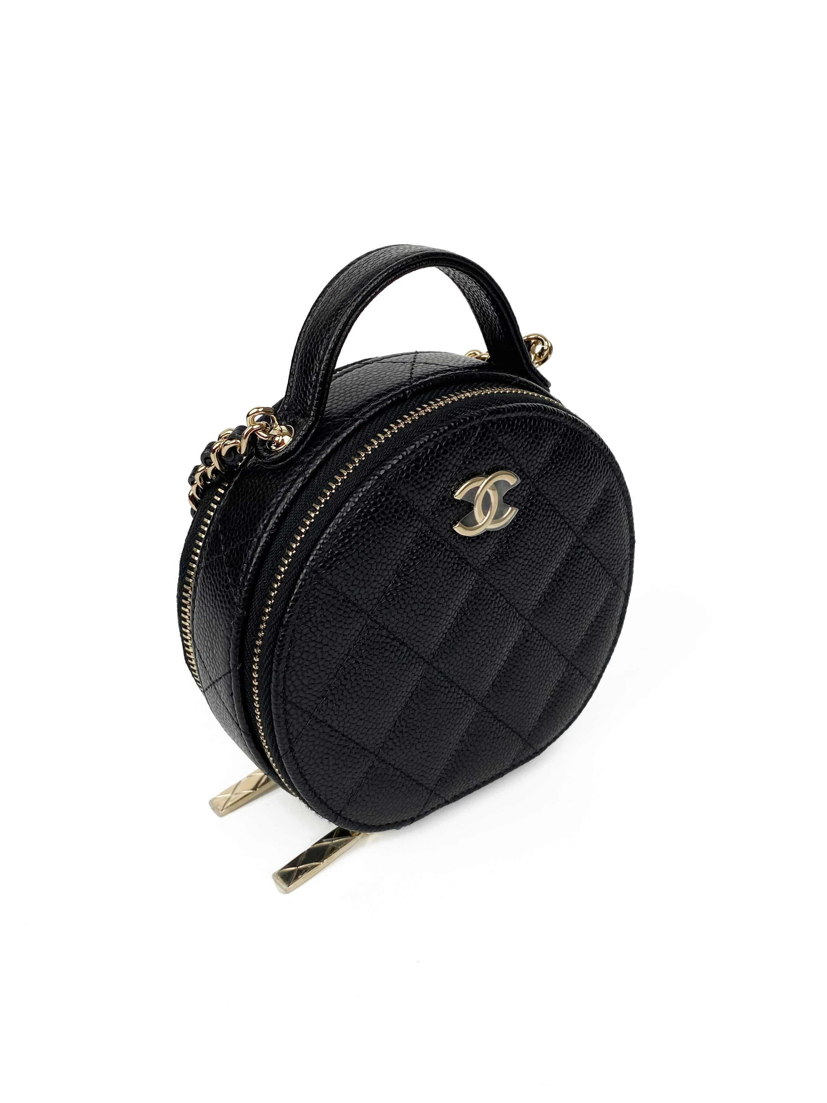 Chanel Black 22C Top Handle Vanity Bag - Luxury Small Crossbody Purse for Women | Perfect for Evening Parties, Date Nights & Special Occasions