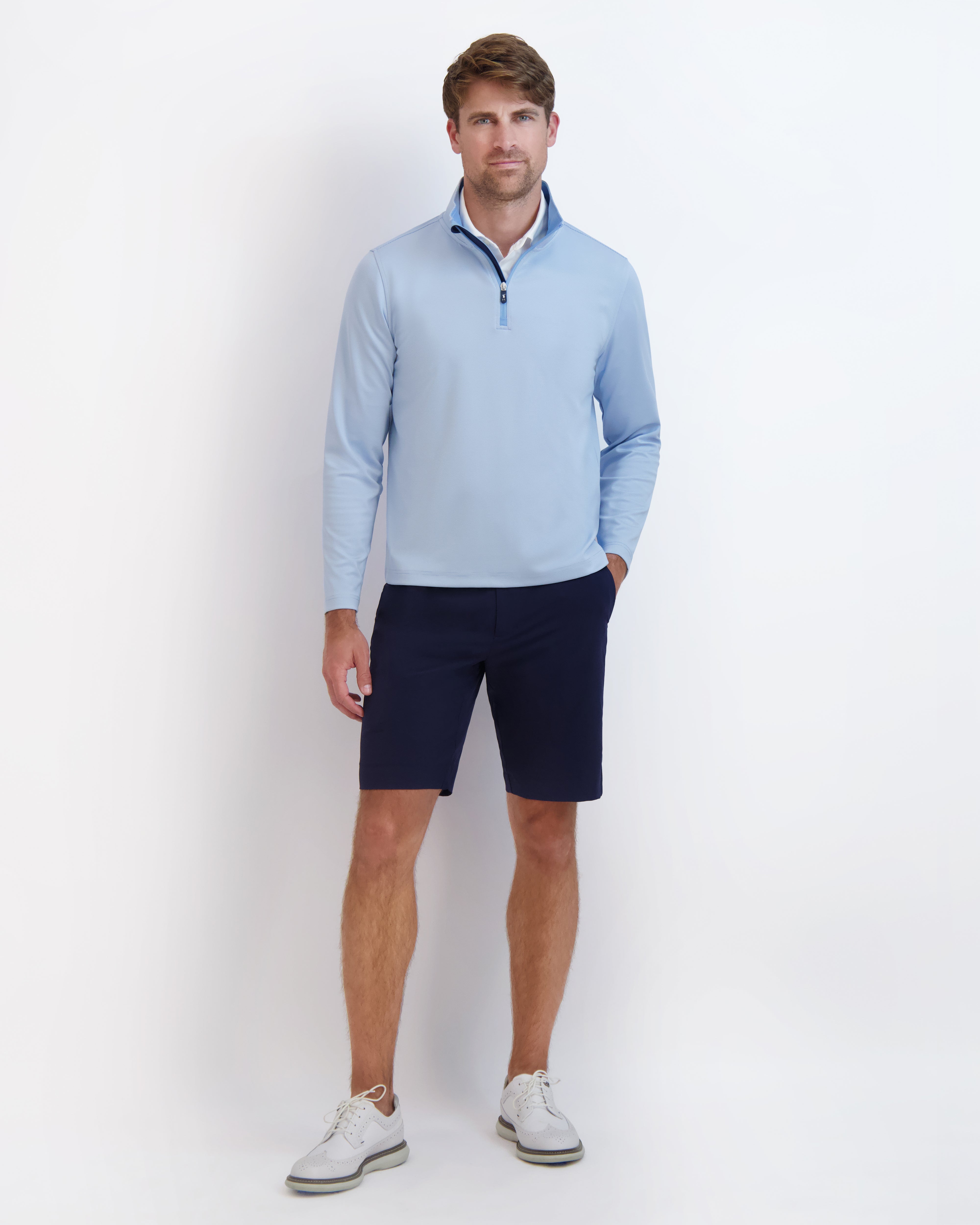 COUGHLIN Men's Quarter Zip Pullover Sweater - Lightweight & Comfortable for Casual Wear, Office, and Outdoor Activities