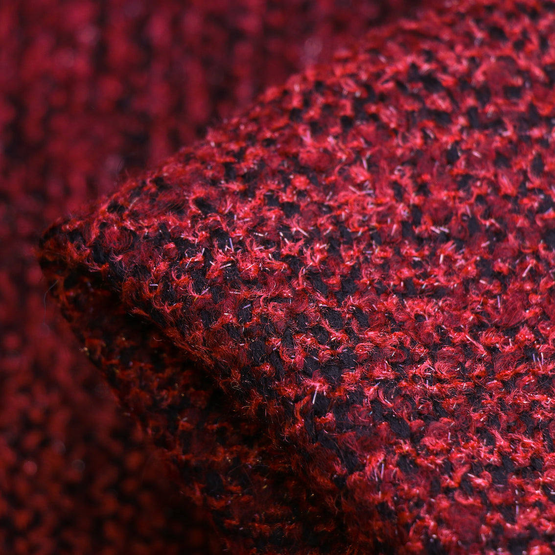 Aurora Tweed Jacket for Women - Black/Claret/Fluorescent Color Options | Elegant Blazer for Office, Party & Special Occasions