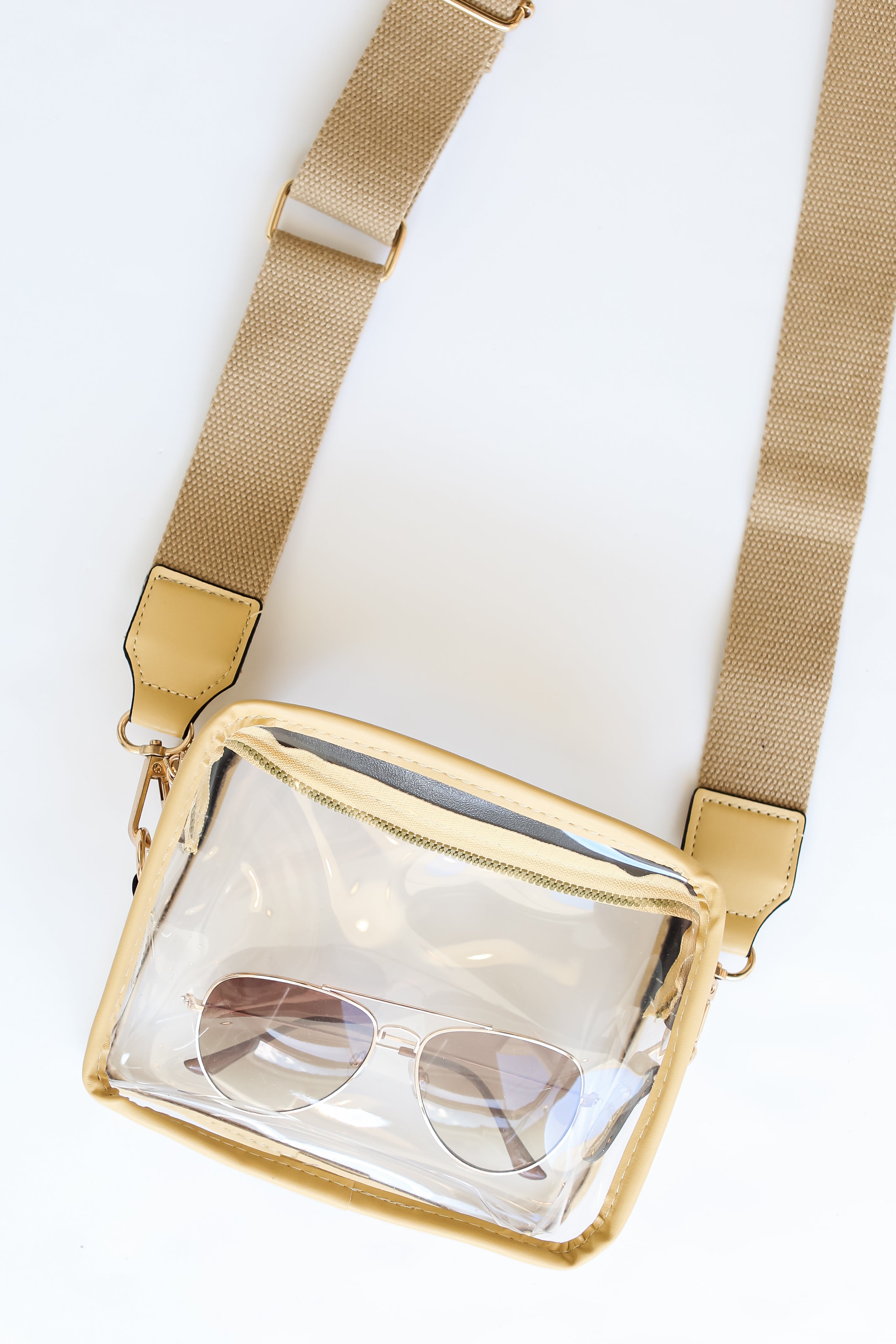 Always With Me Clear Crossbody Bag - Waterproof Transparent Shoulder Purse for Women - Perfect for Concerts, Festivals, Travel & Everyday Use