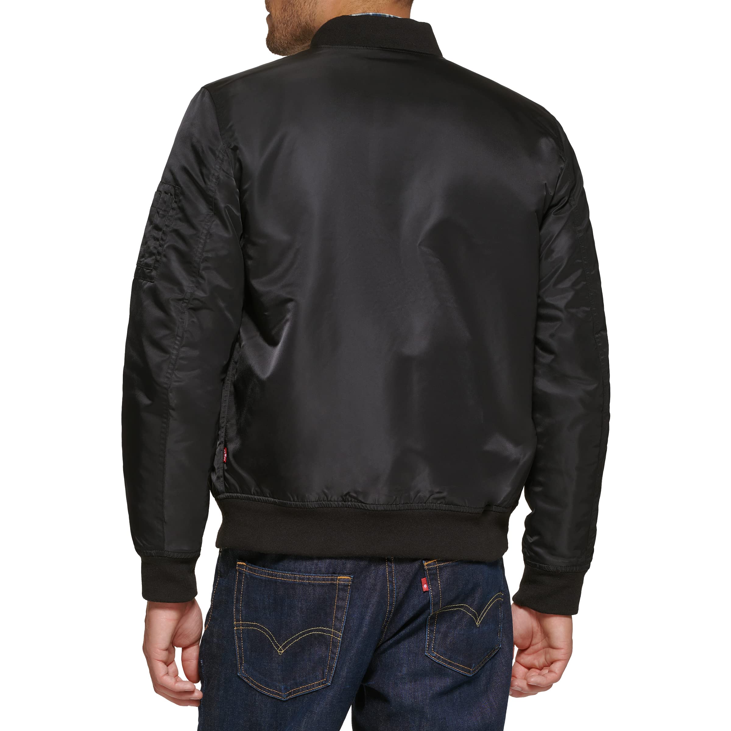 Levi's Men's MA-1 Flight Lightweight Bomber Jacket with Zip-Up - Stylish Casual Outerwear for Everyday Wear, Travel & Outdoor Activities