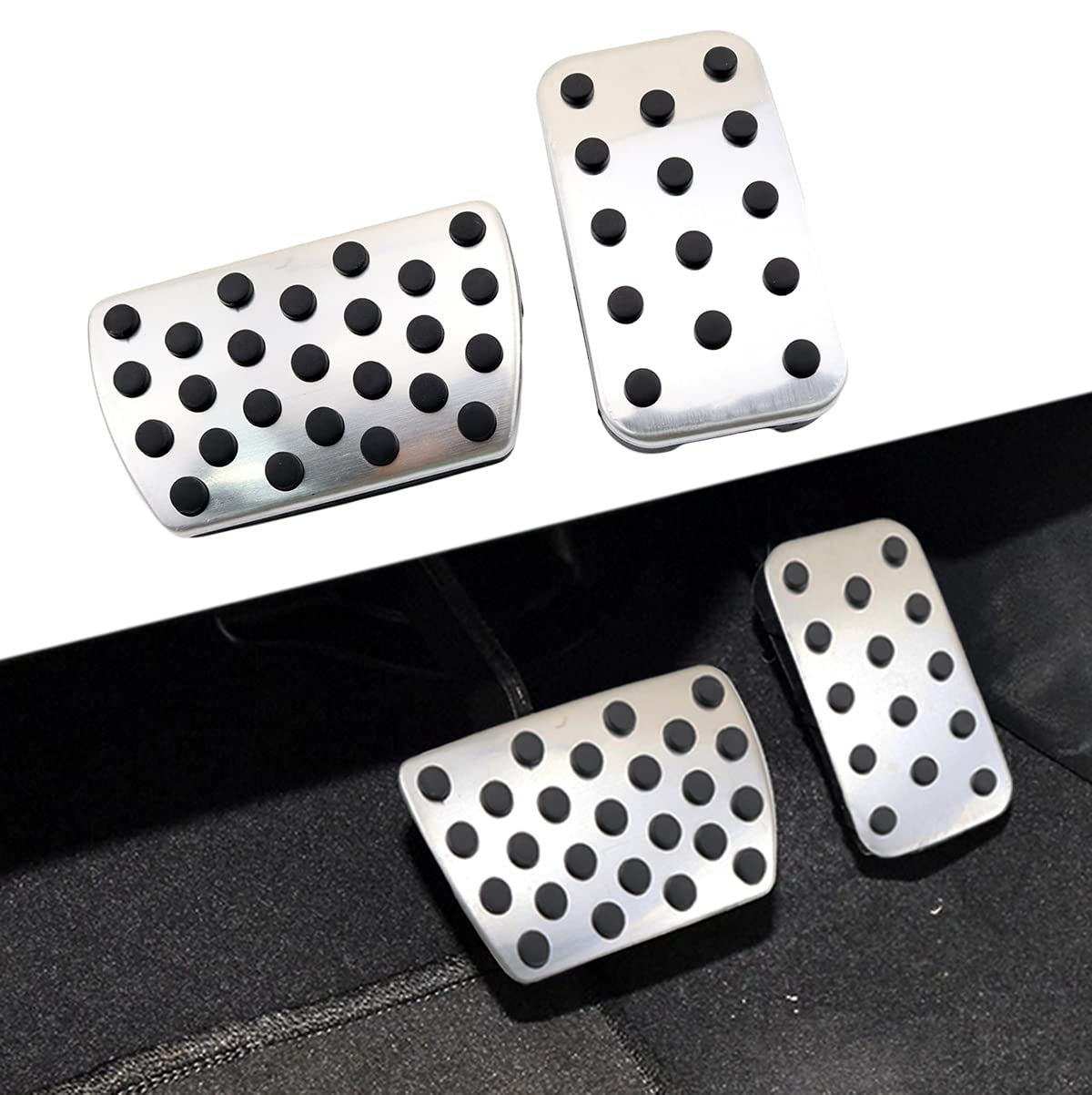 Stainless Steel Gas Fuel Oil Brake Foot Pedal Cover for Honda Accord CR-V Civic Passport Odyssey - Anti-Slip Car Accessories for Enhanced Driving Safety & Comfort