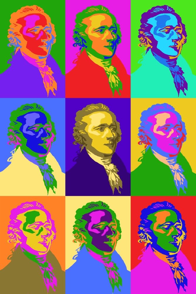 Alexander Hamilton Pop Art Print - 9x12 Inches Wall Art, Vintage Home Decor & Office Decoration | Perfect for Living Room, Bedroom, or Study Room