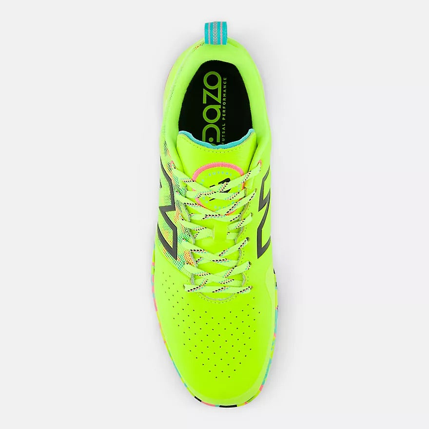 New Balance Audazo V6 Pro IN Football Cleats - High-Performance Soccer Shoes for Men in Fluorescent Yellow | Perfect for Turf & Artificial Grass Fields