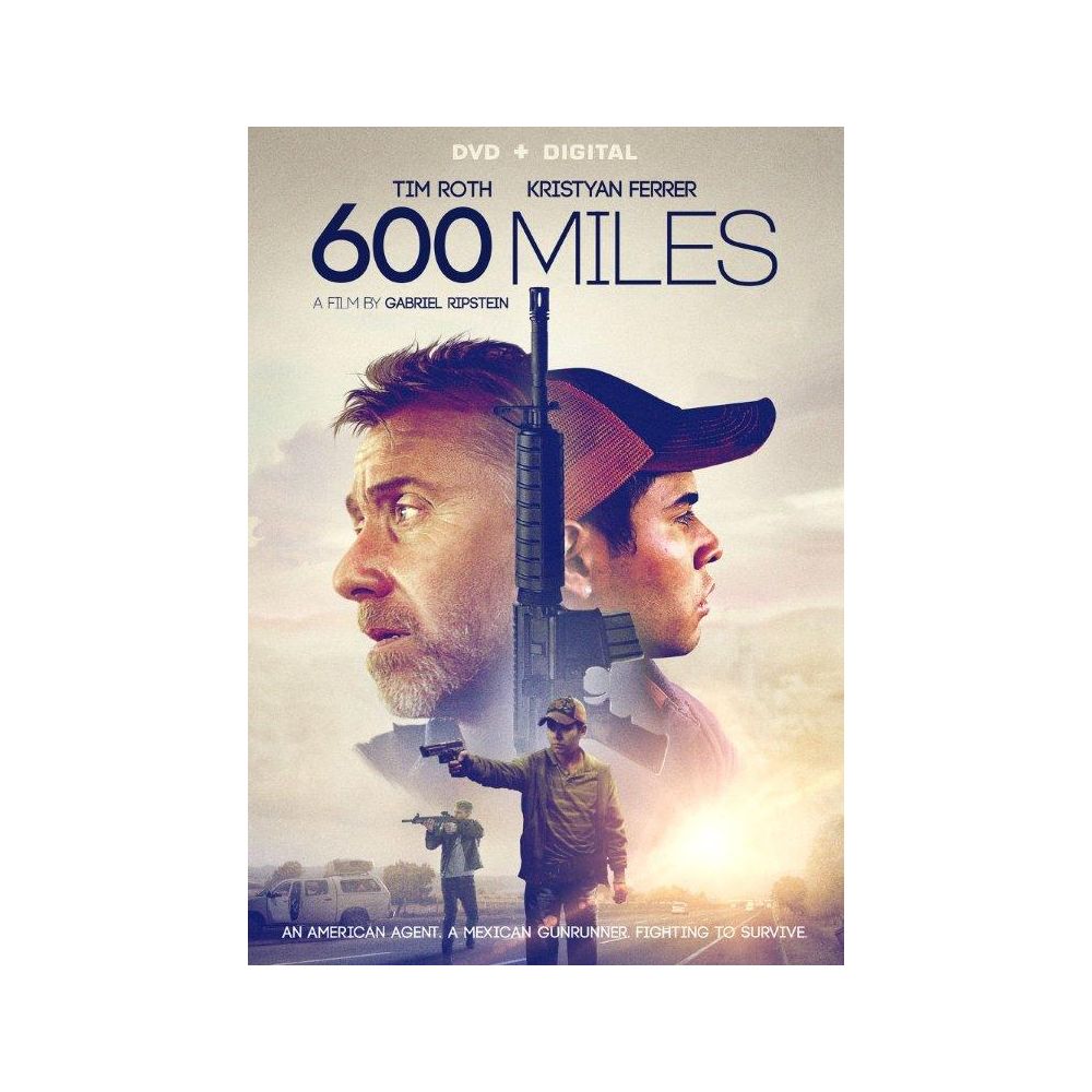 600 Miles DVD + Digital - Action Thriller Movie for Home Entertainment & Movie Nights