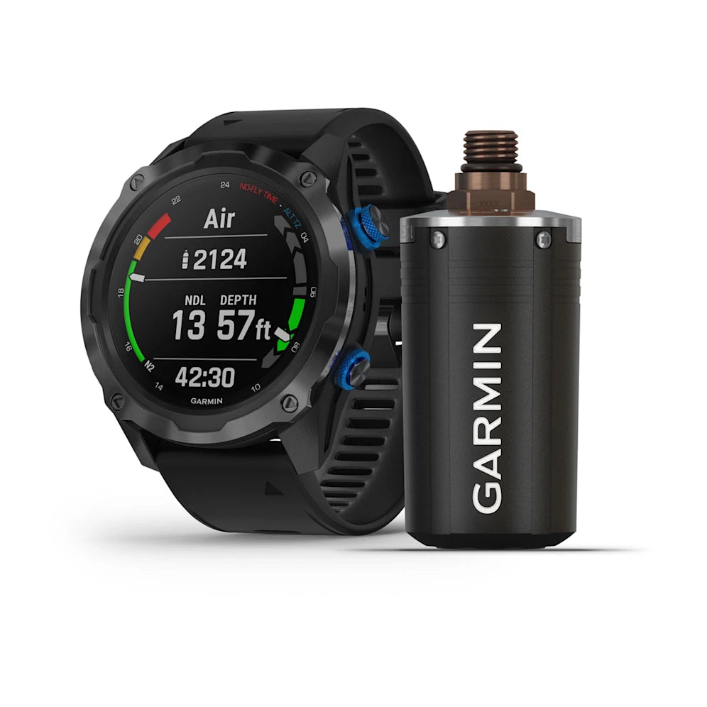 Garmin Descent Mk2i Titanium Carbon Grey DLC Dive Computer - Professional Scuba Diving & Freediving Watch with Air/Nitrox/Trimix Support for Underwater Adventures