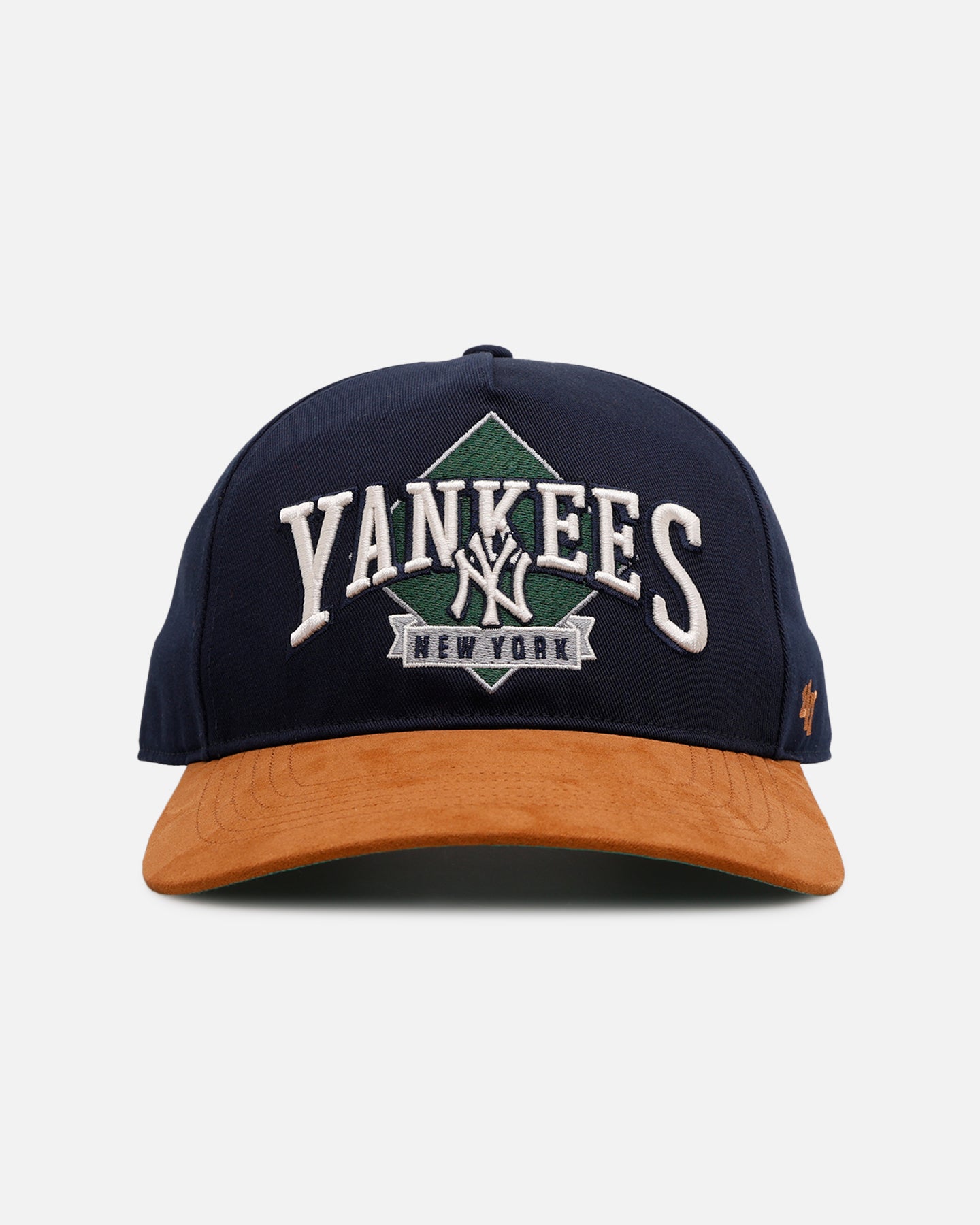 47 Brand New York Yankees 'Diamond' 47 Offside Snapback Navy Baseball Cap - Official MLB Hat for Yankees Fans, Men & Women, Perfect for Games, Streetwear & Casual Outfits