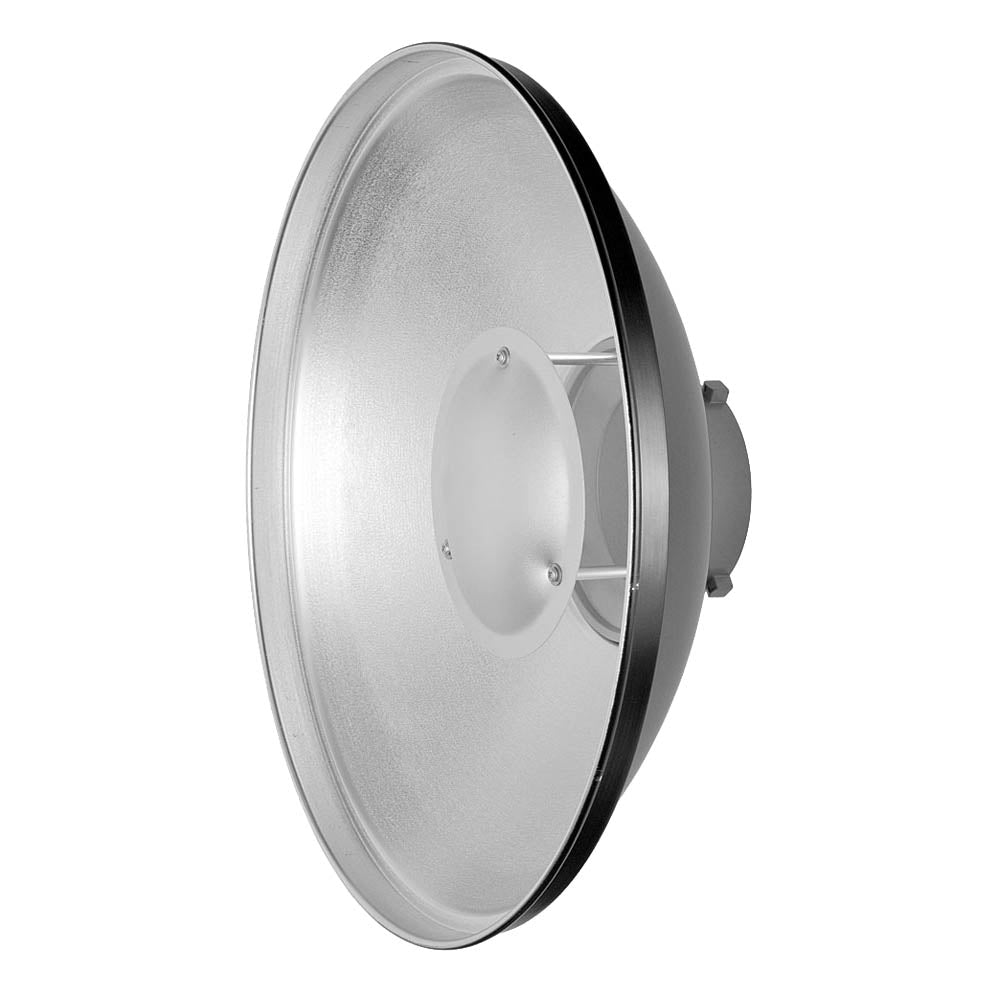 BDR S550 55cm (22 Inch) Silver Beauty Dish with Bowens S-Type Mount - Professional Photography Lighting Modifier for Portrait & Studio Shoots
