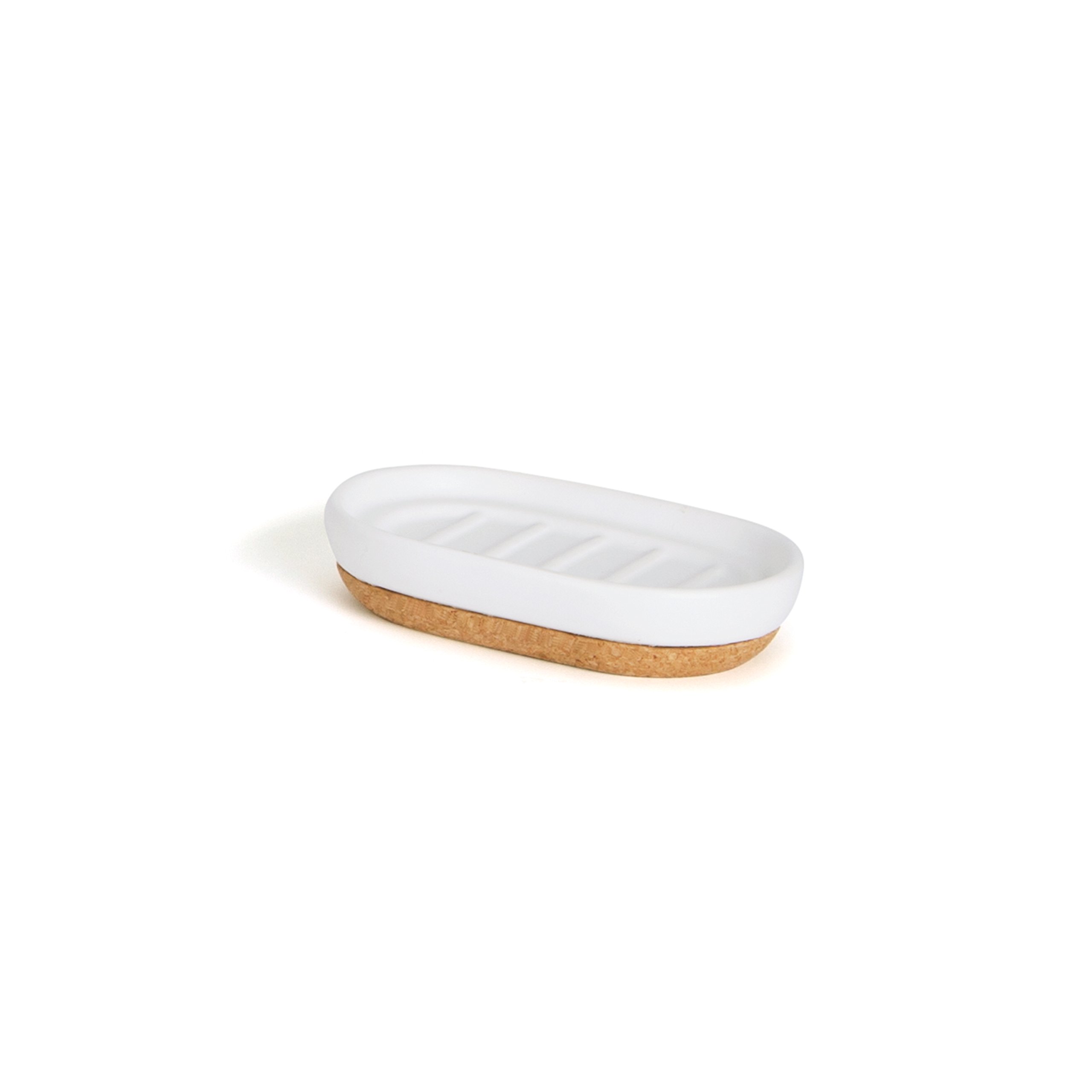 White Umbra Kera Soap Dish for Bathroom & Kitchen