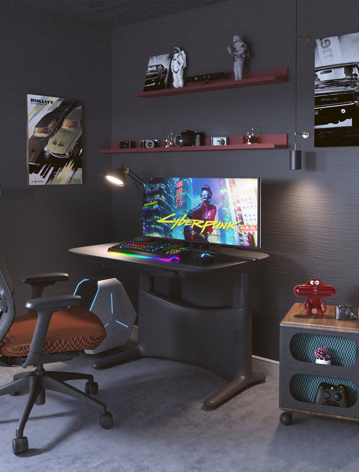 1.2m UFOU UPON Electric Standing Desk - Height Adjustable Motorized Sit Stand Workstation for Home & Office - Ergonomic Desk Riser for Computer, Gaming & Study