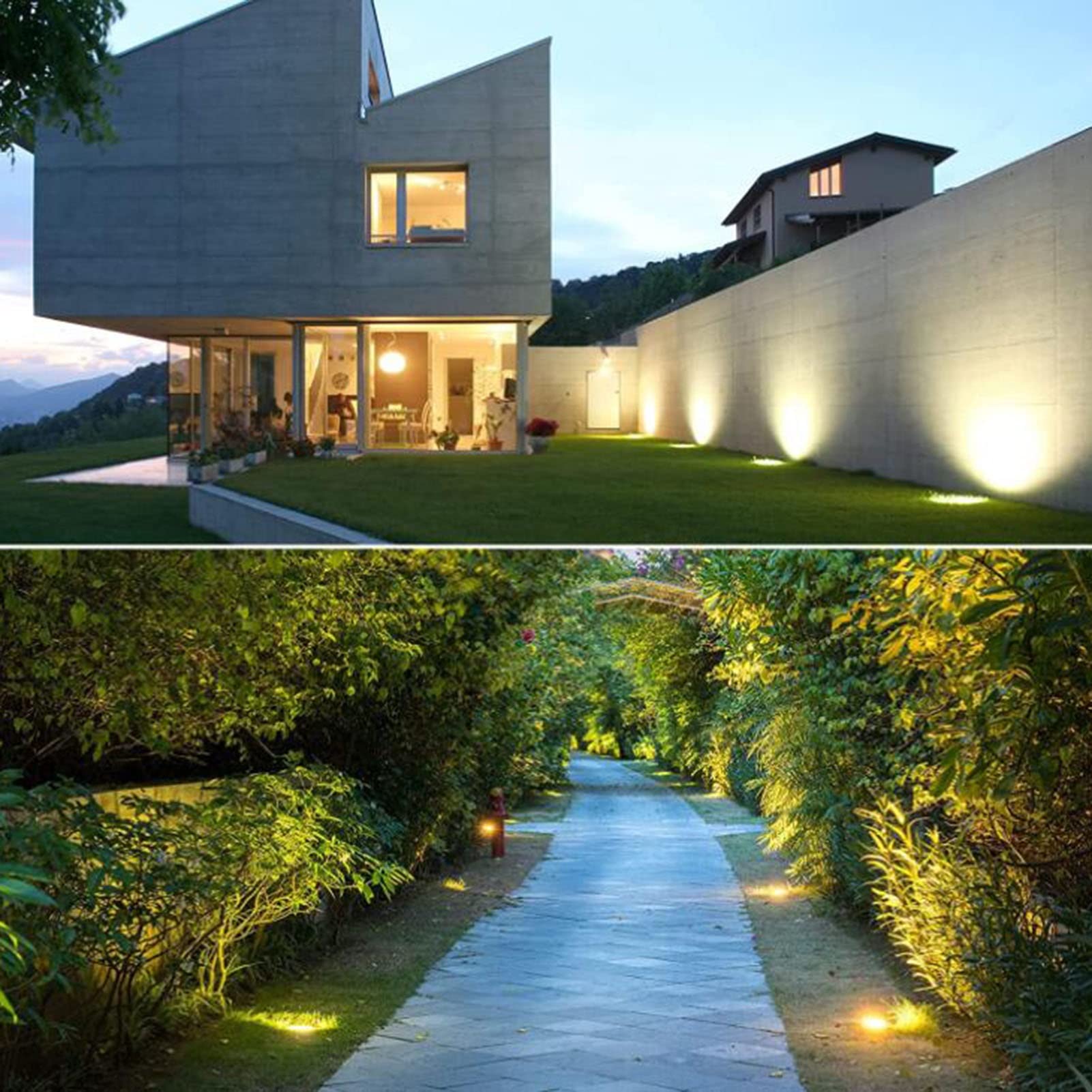 **Solar LED Outdoor Round Ground Lights - IP67 Waterproof Recessed Landscape Lighting for Garden, Patio, Lawn, Pathway - Perfect for Courtyard, Driveway & Backyard Decoration**