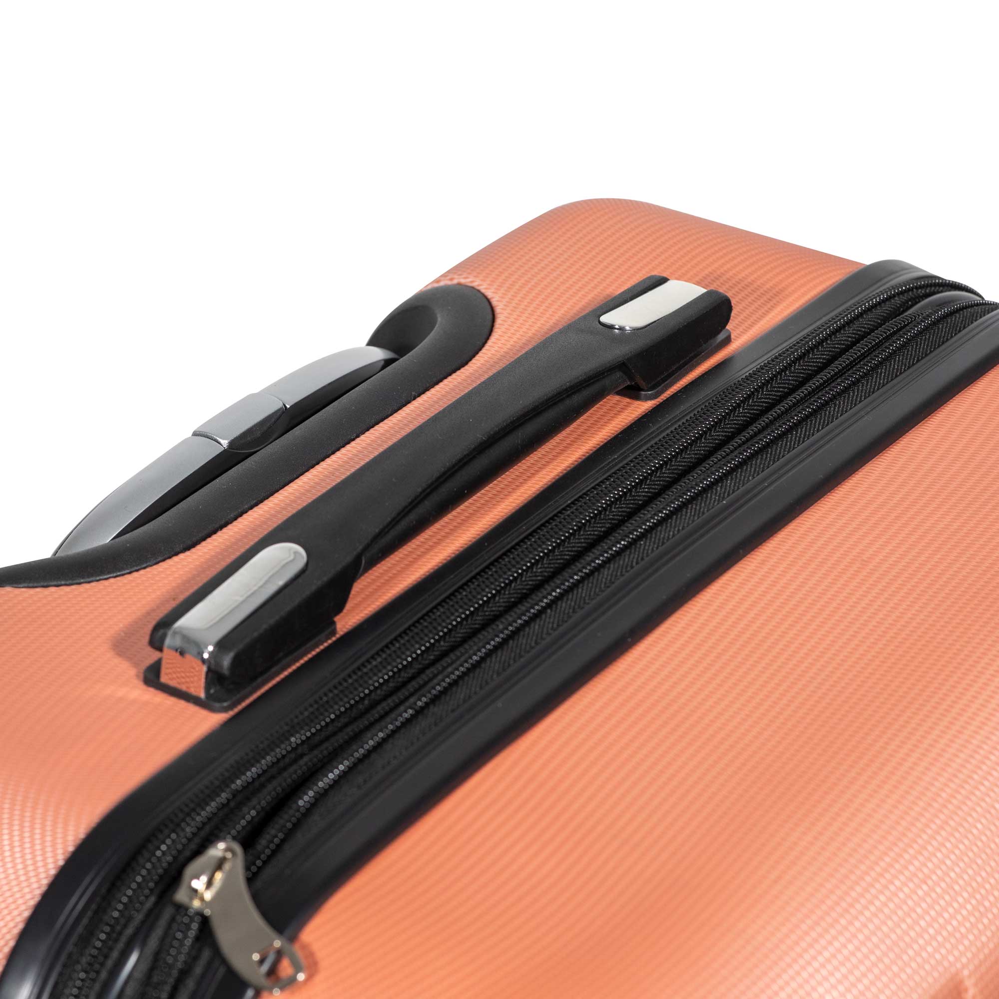 3-Piece Lightweight ABS Luggage Set with TSA Lock - Rose Gold (DL125) for Travel, Business Trips & Vacations