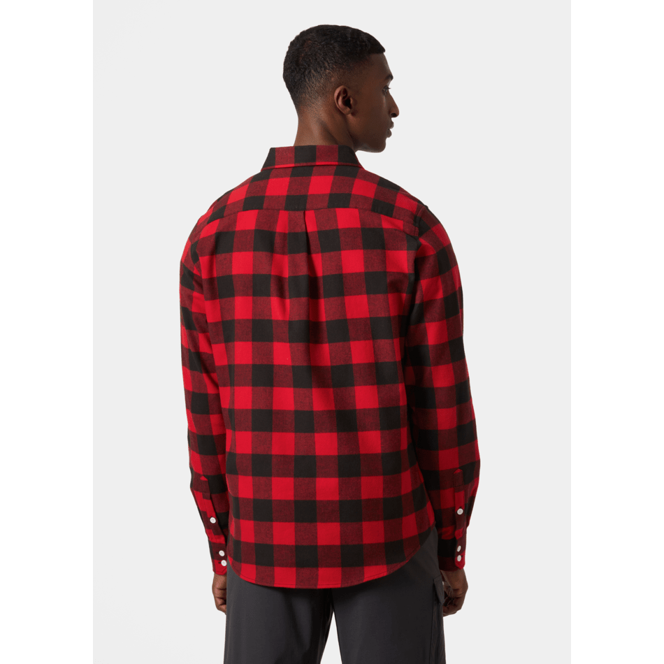 Helly Hansen Men's Lokka Flannel Long Sleeve Shirt 2025 - Soft Plaid Outdoor Shirt for Hiking, Camping & Casual Wear