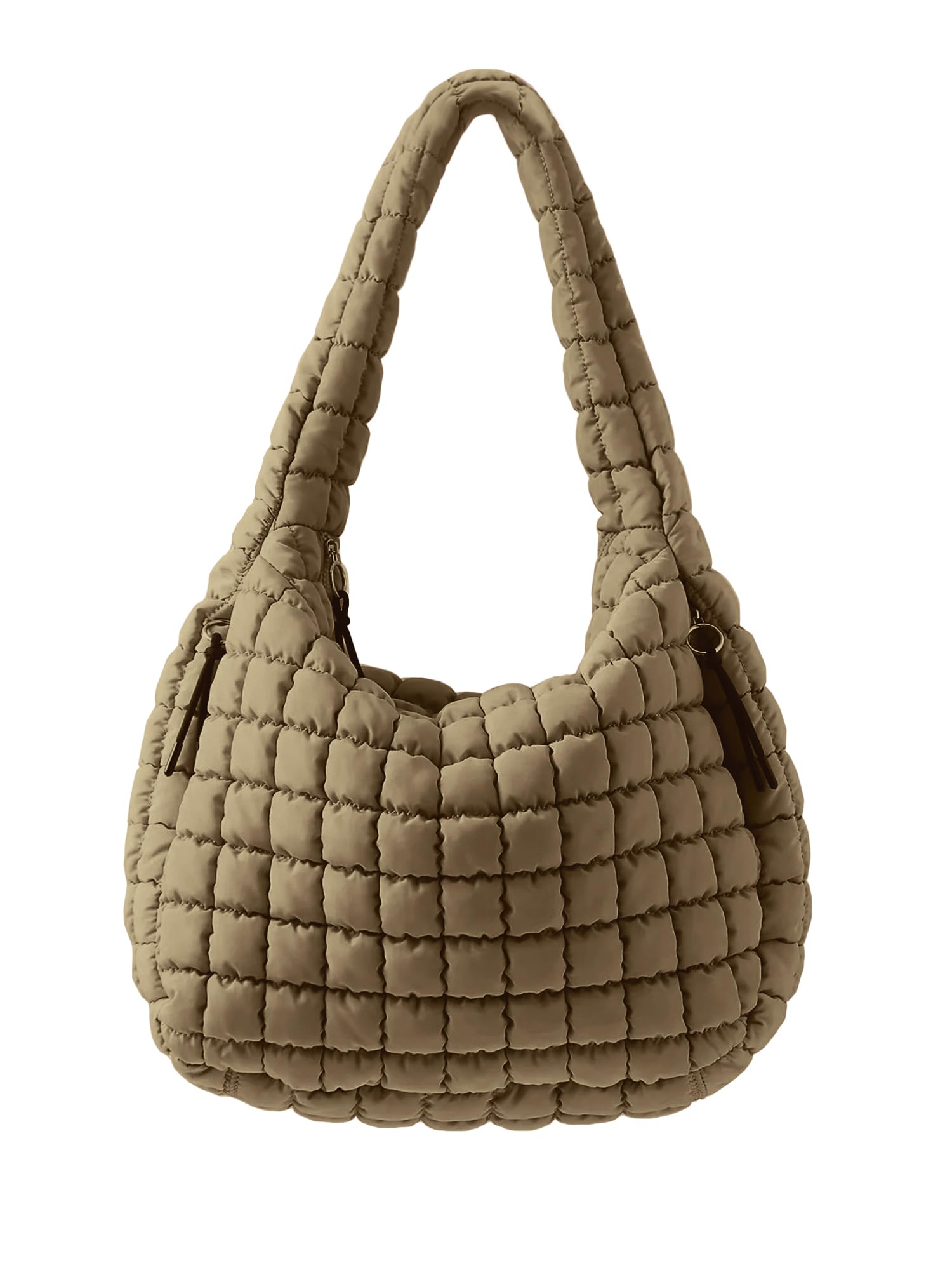 Quilted Puffer Shoulder Bag for Women - Trendy Padded Hobo Tote Bag 2025 | Stylish Winter Fashion Accessory for Daily Commute & Shopping