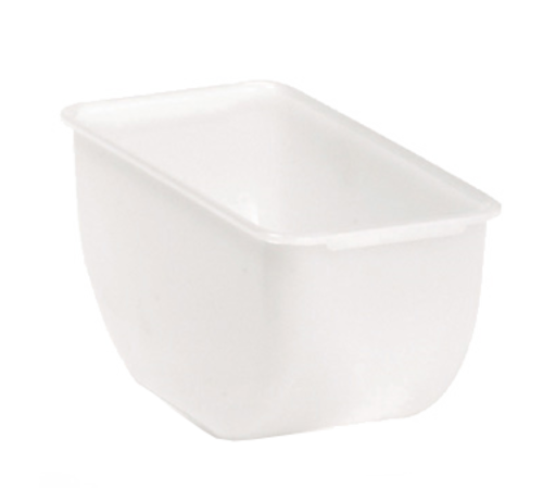 TableCraft 105 Replacement 1 Pint Insert for Models 102 & 104 - White Plastic Food Container for Restaurants, Catering & Home Kitchen Storage