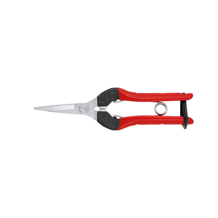 Felco F322 Professional Harvesting Shears with Ergonomic Steel Handles & Straight Chromed Blade - Perfect for Garden Pruning, Fruit Picking, and Vineyard Harvesting