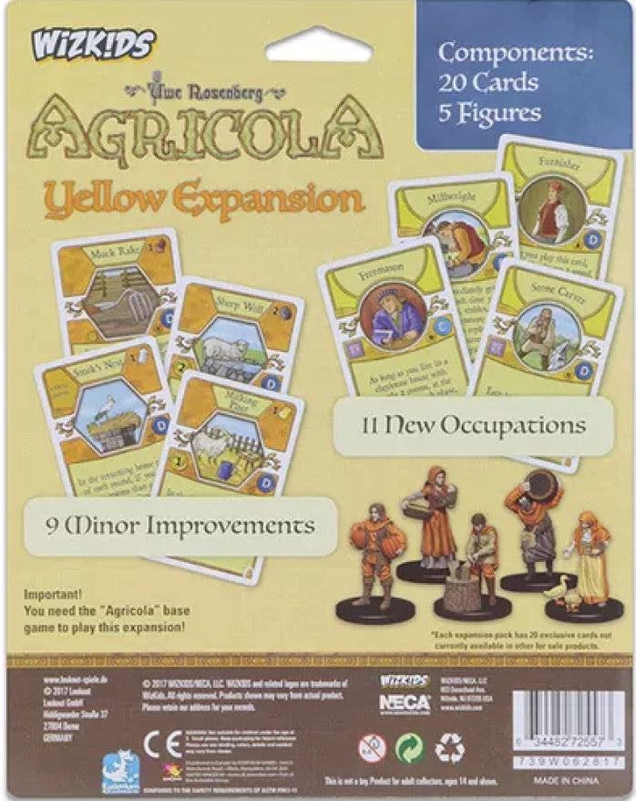 Agricola Yellow Expansion Board Game - Strategy Farm Building Game for Adults & Families - Perfect for Game Nights & Family Gatherings