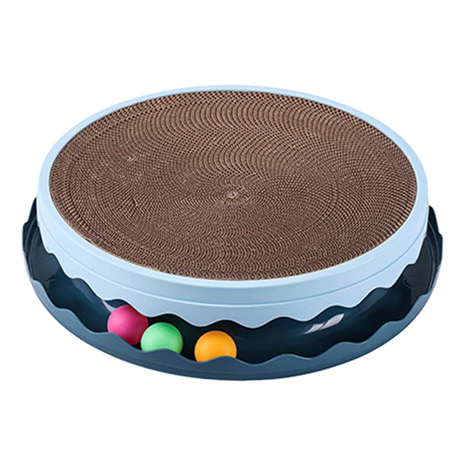 Durable Cat Scratcher Toy with Ball - Cardboard Scratcher for Kittens to Play, Scratch & Protect Furniture - Fun Interactive Cat Toy for Indoor Cats & Claw Maintenance