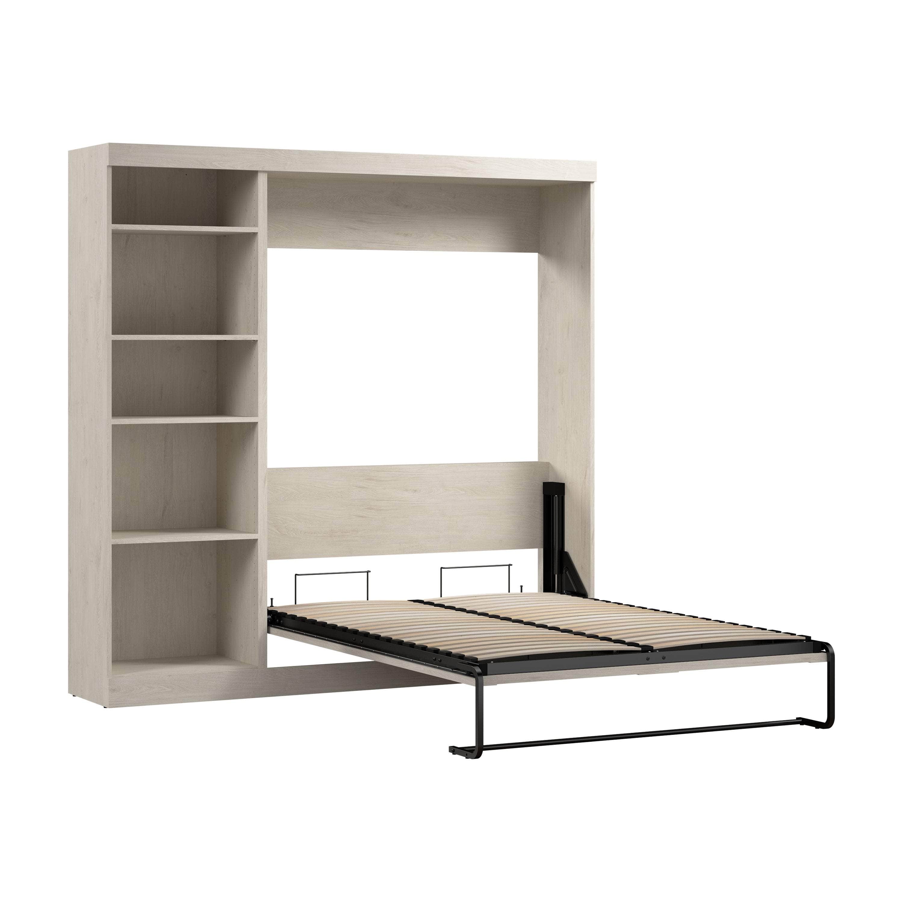 Pur Full Murphy Full Bed with Storage Unit (84W) - 7 Color Options | Space-Saving Wall Bed for Small Apartments & Guest Rooms