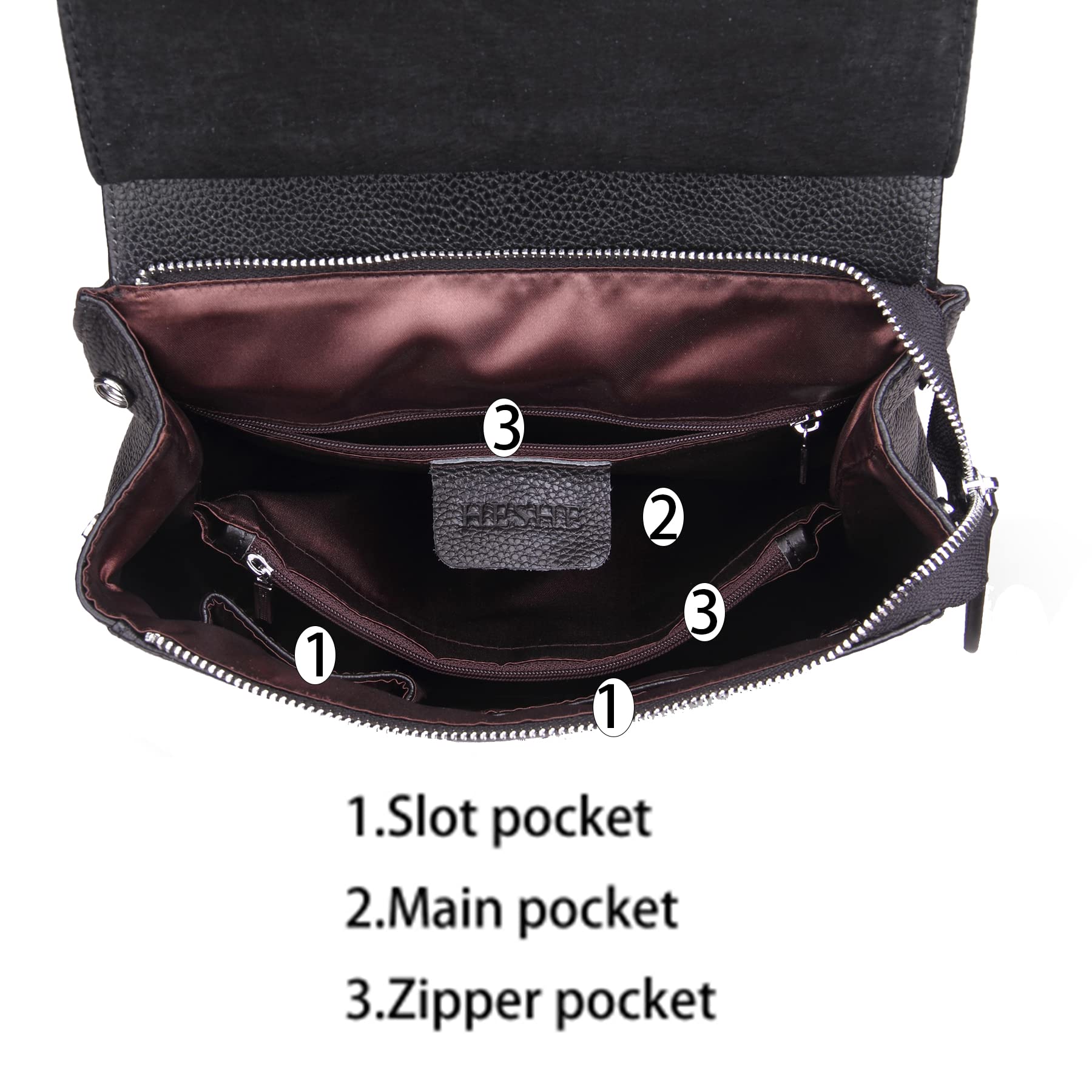 HESHE Women's Leather Backpack - Anti-Theft Travel Purse for Work & Daily Use