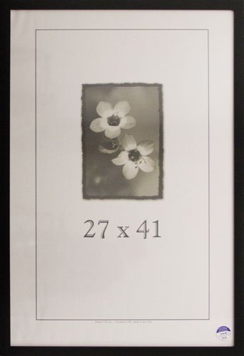 Frame USA Simply Poly Series 27x41 Polystyrene Poster Frames (Black) - Lightweight & Durable Wall Art Display for Home, Office & Classroom Decor