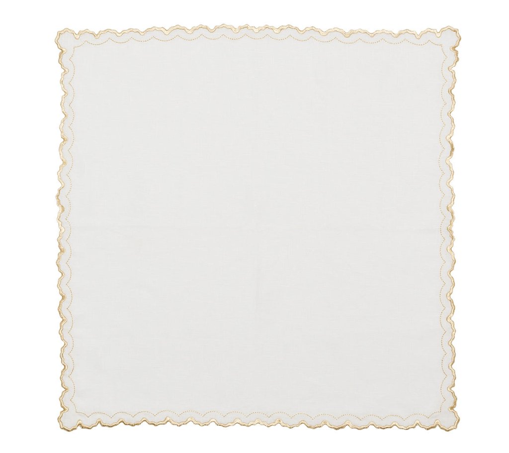 Premium Arches Napkins Set of 4 - Elegant Linen Dinner Napkins for Fine Dining, Parties & Special Occasions - Washable & Reusable Table Linens