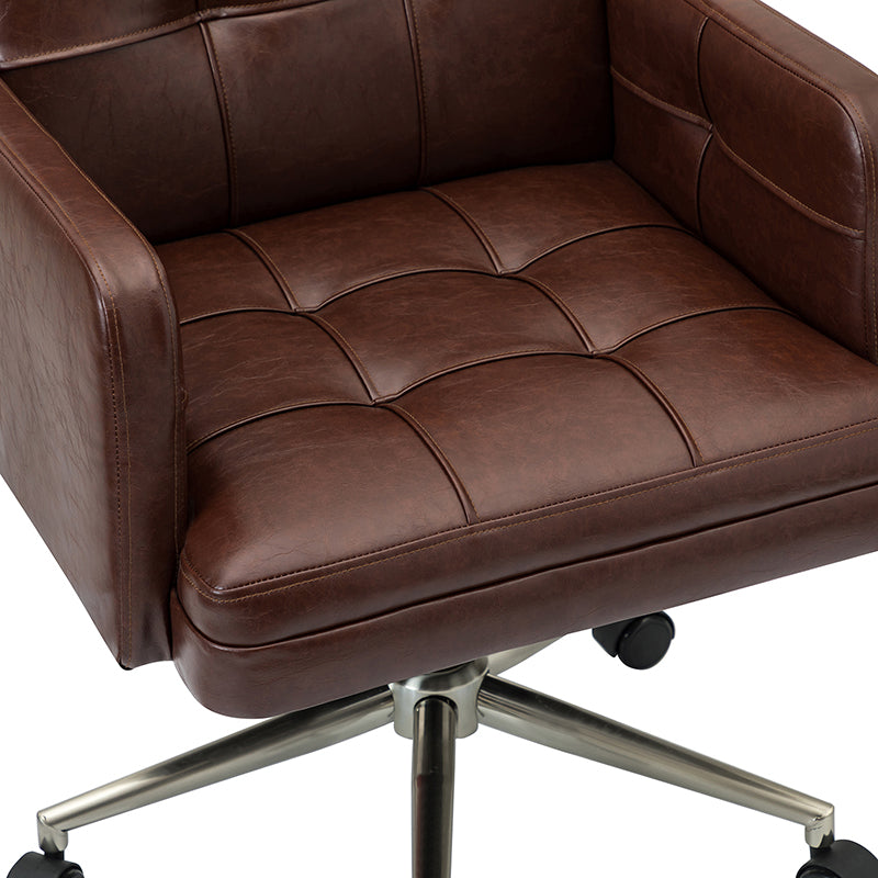 Ergonomic Leo Task Chair - Adjustable Office Chair with Lumbar Support for Home & Office Workspaces - Perfect for Long Hours of Sitting, Computer Work, and Study Sessions