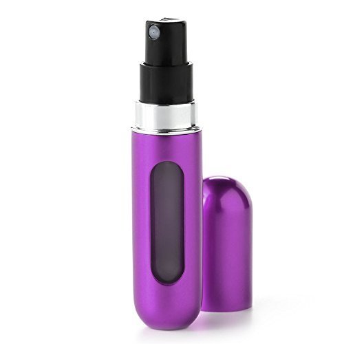 TRAVALO Classic Refillable Travel Perfume Atomizer - Purple | Portable Fragrance Spray Bottle for On-The-Go Use, Gym, Office & Vacation