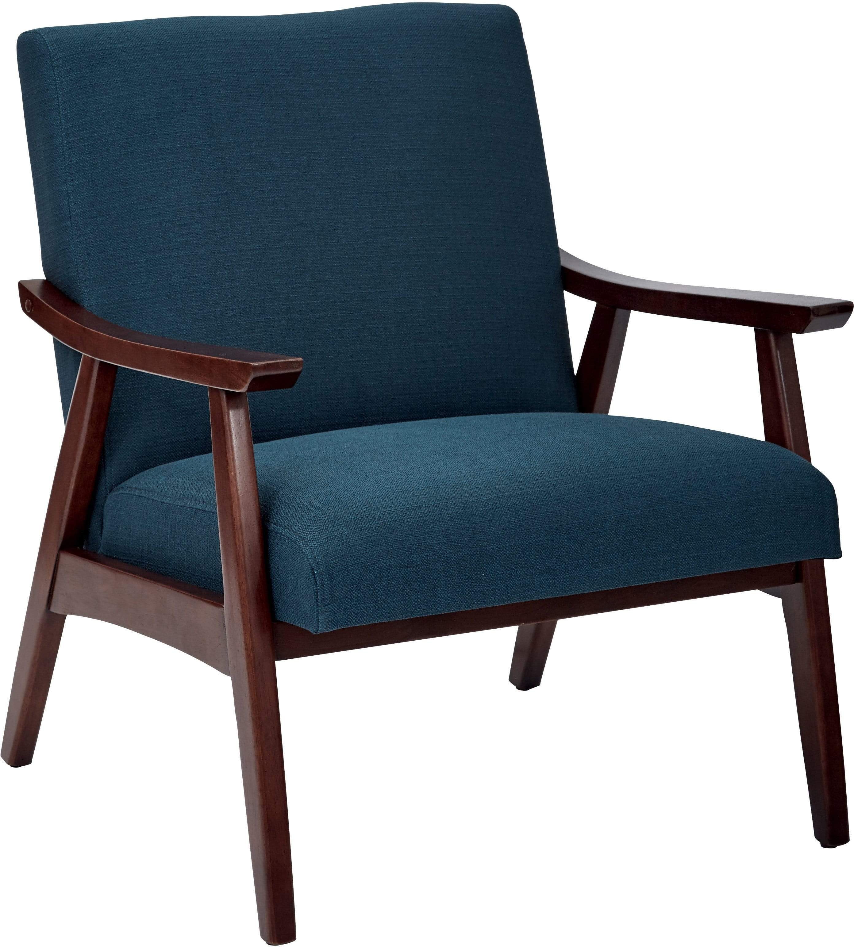 Mid Century Modern Ave Six Davis Armchair with Solid Wood Frame [DVS51] - Perfect for Living Room, Office & Lounge Areas