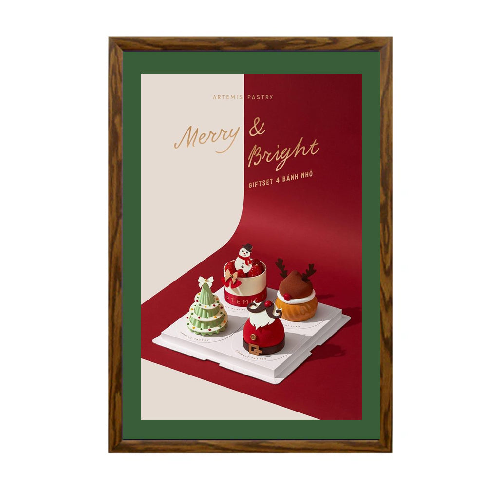 20x24 Designer Wood Snap Frames for Posters - 4 Wide Matboard Display - Perfect for Home Decor, Office Art & Gallery Exhibitions