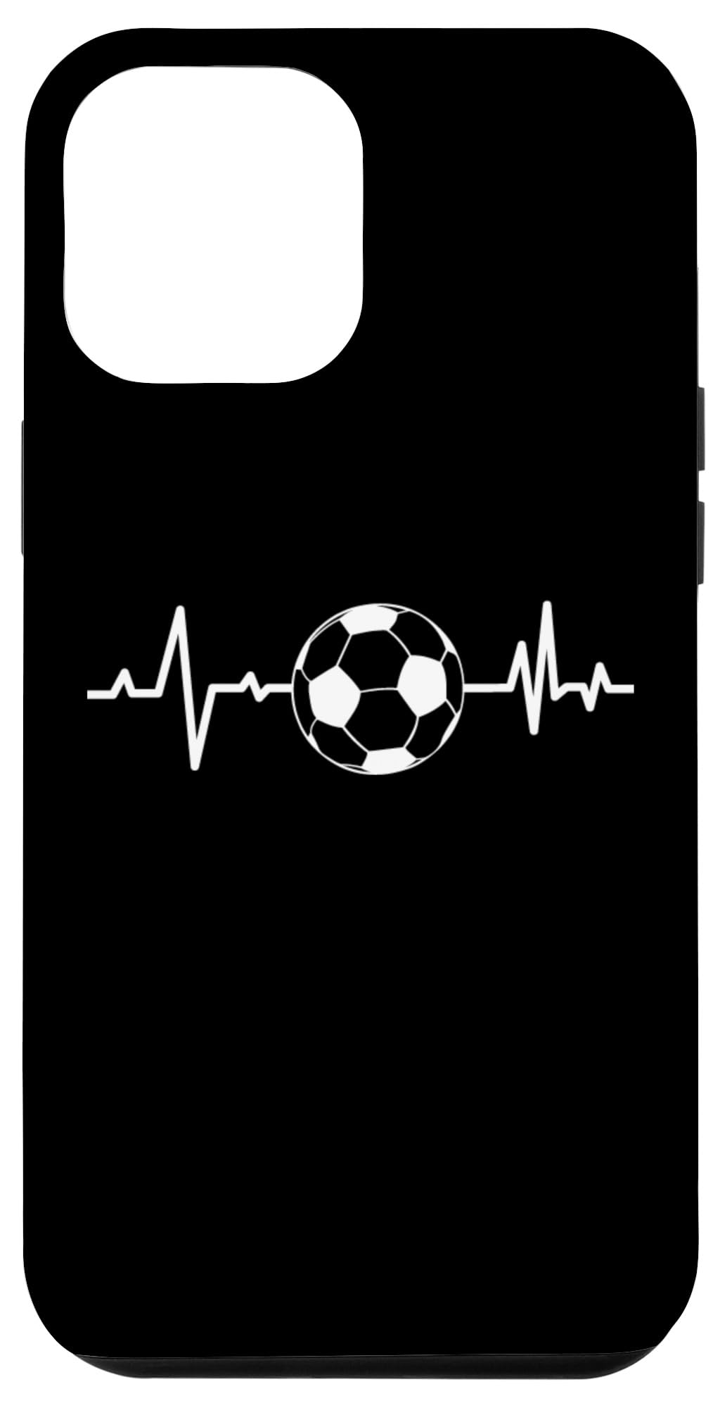 iPhone 12 Pro Max Soccer Heartbeat Case - Premium Protective Phone Cover for Soccer Lovers | Perfect Gift for Soccer Enthusiasts & Game Day Accessories