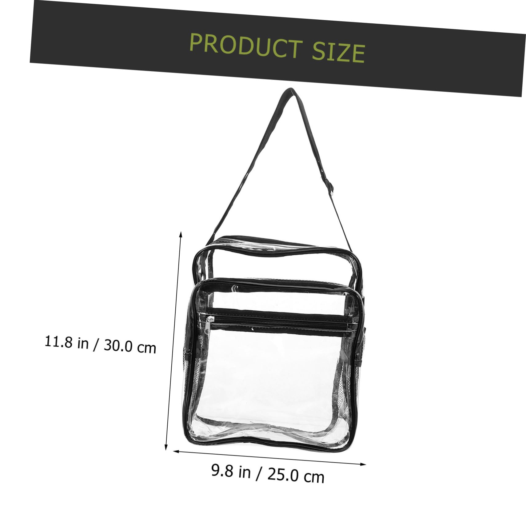 Outanaya Women's Clear PVC Crossbody Bag - Transparent Shoulder Pouch for Travel, Outdoor & Daily Use - Lightweight & Portable Storage Bag for Essentials, Phone & Cosmetics