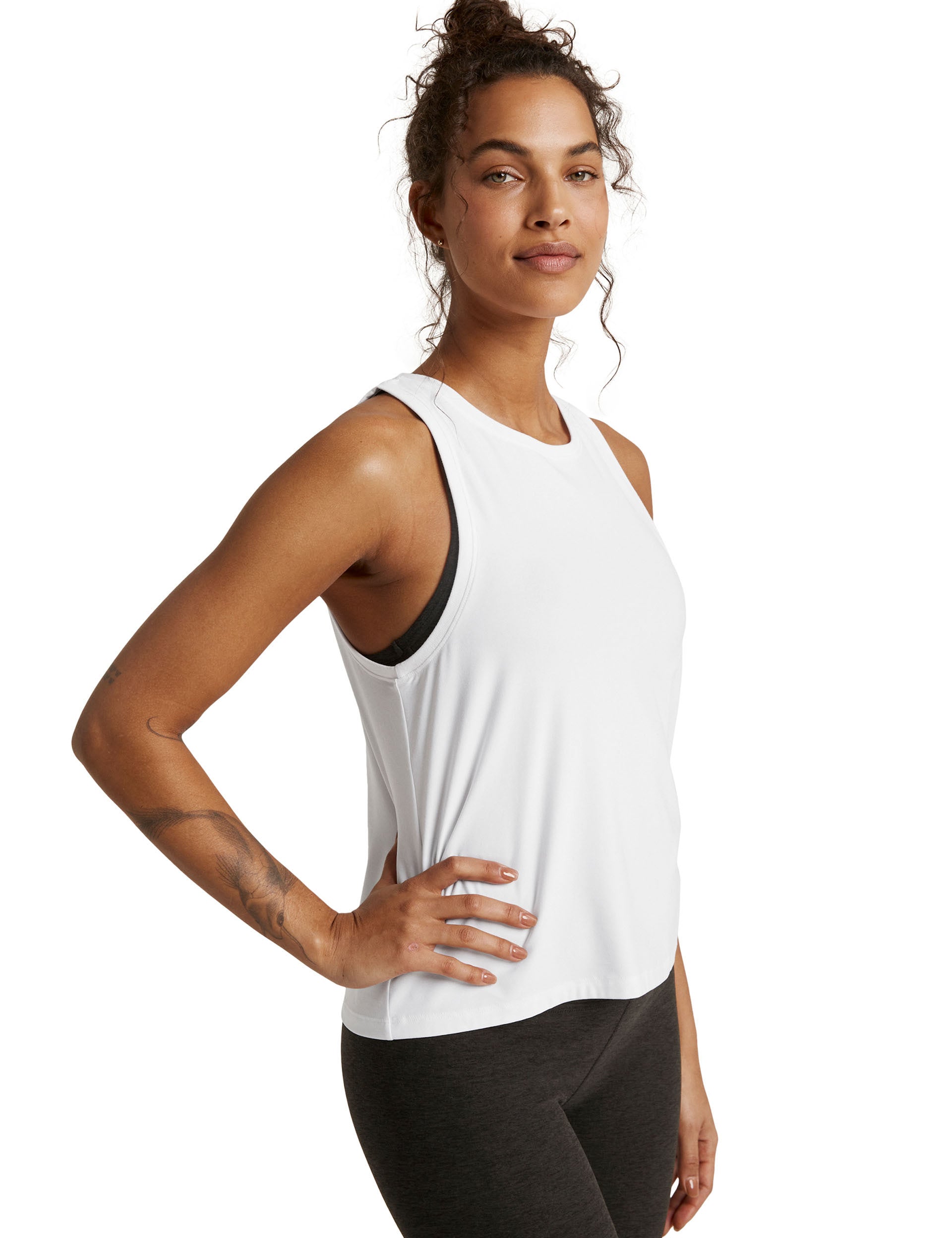 Featherweight Rebalance Tank Top - Cloud White | Lightweight Comfort for Yoga, Running & Everyday Wear