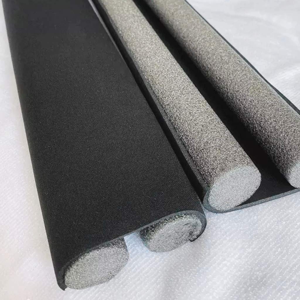93cm Flexible Door Bottom Seal Strip - Wind, Dust, Noise Blocker - Black 36.62x3.94 Inch Foldable Weatherproof Door Sweep for Home, Office & Garage Protection