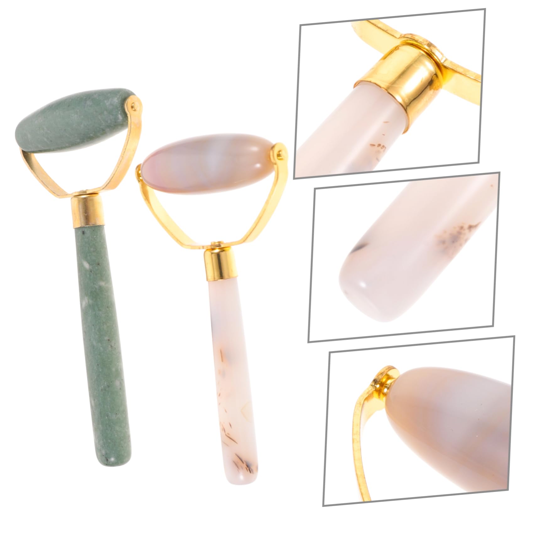 2pcs Jade Massage Roller & Gua Sha Tool Set - Facial Skin Care, Body Massager, Anti-Aging & Relaxation - Perfect for Home Spa, Self-Care Routine & Gift Giving
