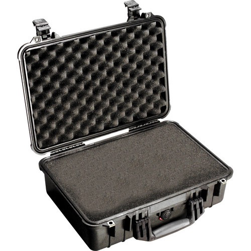 Pelican 1500 Protective Case with Foam Insert - Waterproof, Dustproof & Crushproof Hard Case for Camera, Drone & Electronics - Black (Ideal for Travel, Outdoor Adventures & Equipment Storage)