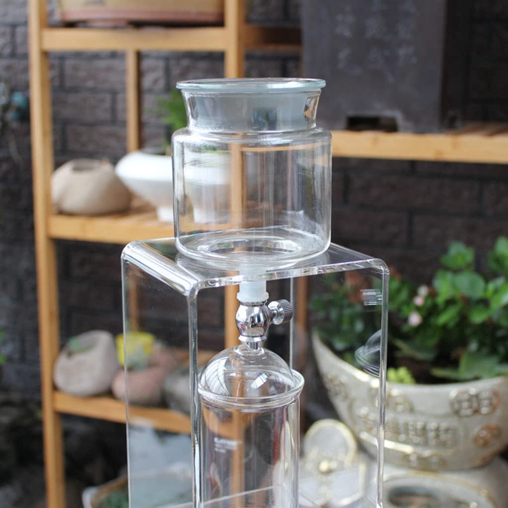 Premium Cold Brew Coffee Maker - Glass Carafe with Adjustable Water Flow for Homemade Cold Brew & Iced Coffee - Perfect for Home, Office & Travel (350ml, BPA-Free) | Ideal for Coffee Lovers, Camping Trips & Hot Summer Days