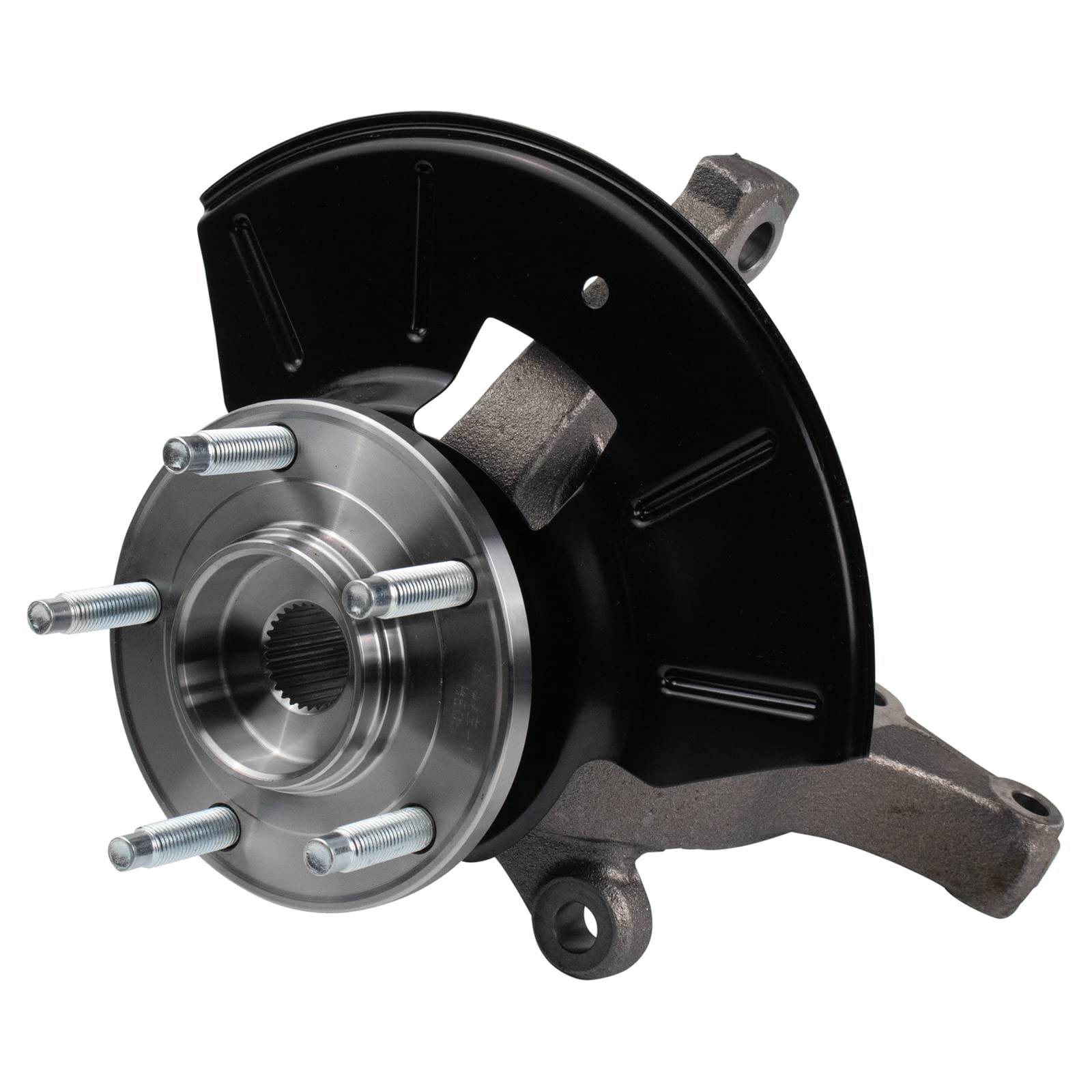 TRQ Front Wheel Bearing & Hub Assembly with Knuckle RH Compatible with Ford Mercury Mazda - Durable Replacement for Smooth Ride & Enhanced Vehicle Performance