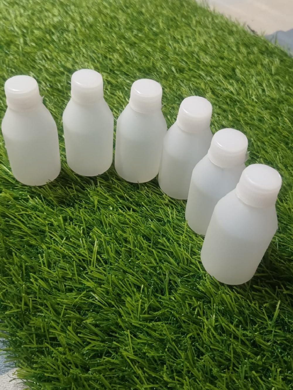 DAIDSUKE® 12-Pack Empty Bottles for Ganga Jal - Reusable Plastic Containers for Hair Oil, Shampoo, Conditioner, Lotion & Sanitizer Storage | Travel, Home & Temple Use