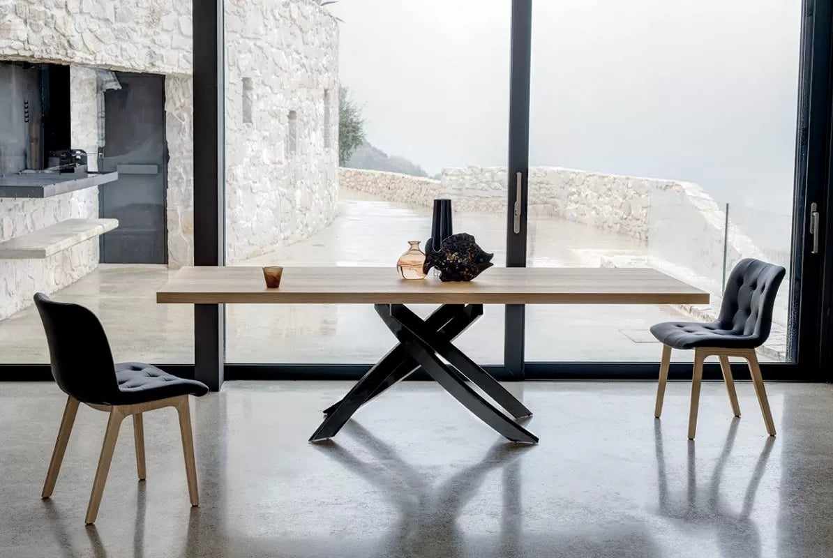 Artistico Rectangular Wood Table - Elegant Dining & Coffee Table for Home & Office Decor