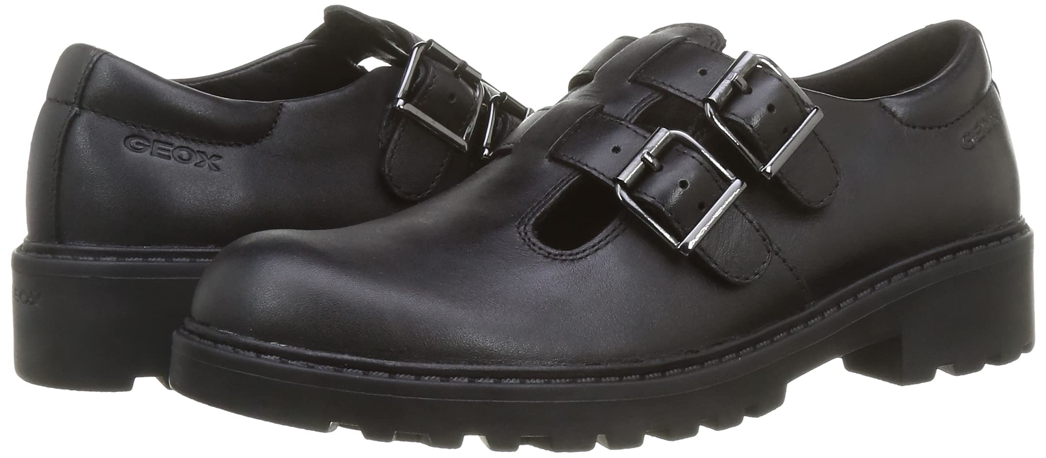Geox Girl's J Casey D Ankle Boots - Waterproof Leather Boots for Girls, Comfortable School Shoes with Breathable Technology | Perfect for School, Outdoor Play & Everyday Wear