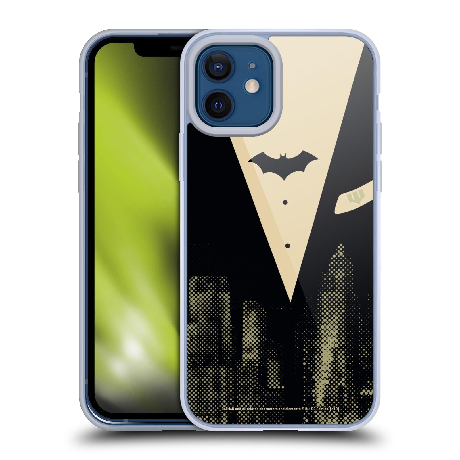 Official Batman DC Comics Duality Soft Gel Case for iPhone 12/12 Pro - Licensed Superhero Phone Cover for Protection & Style - Perfect for Fans, Cosplay & Everyday Use