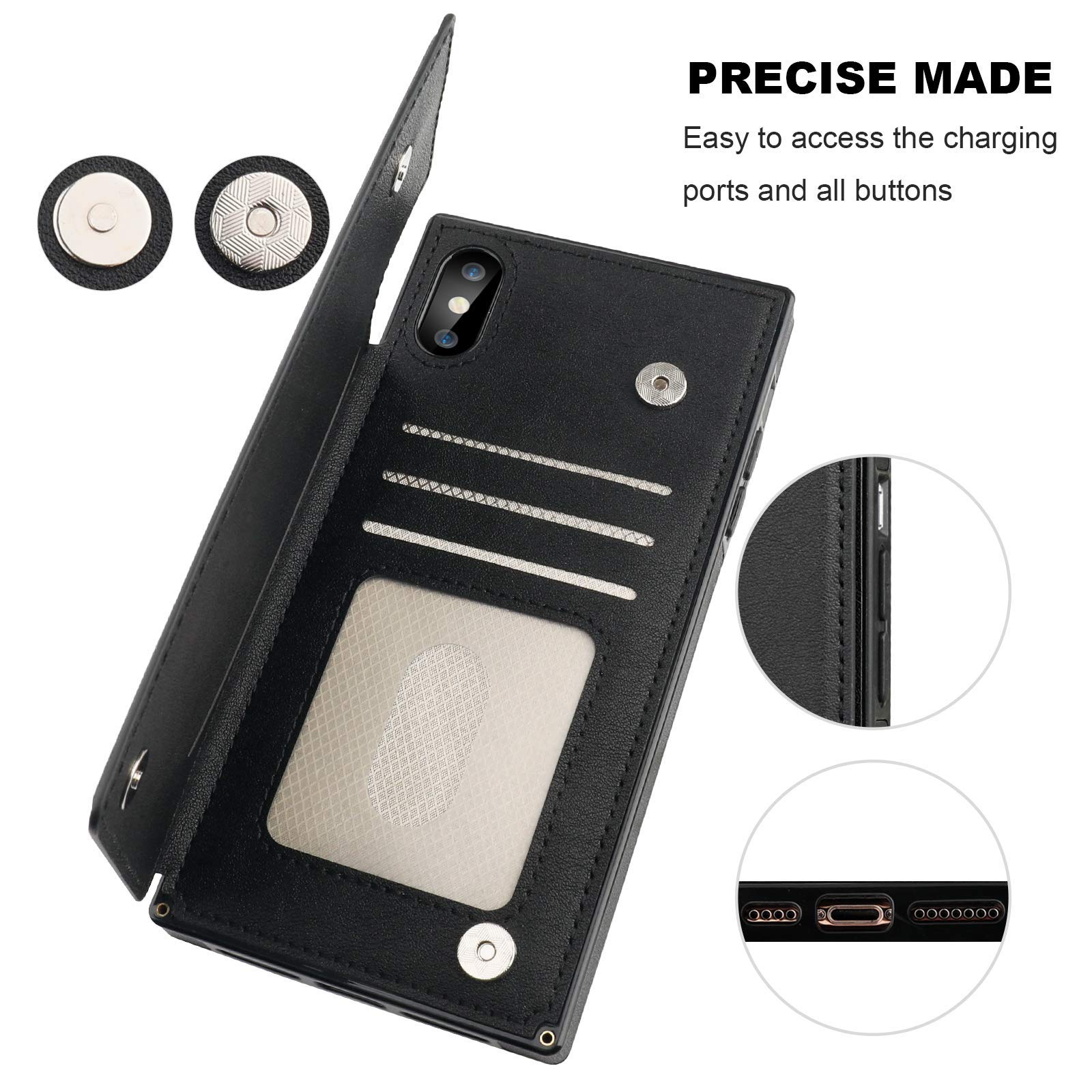 RFID Blocking Wallet Case for iPhone Xs Max 6.5