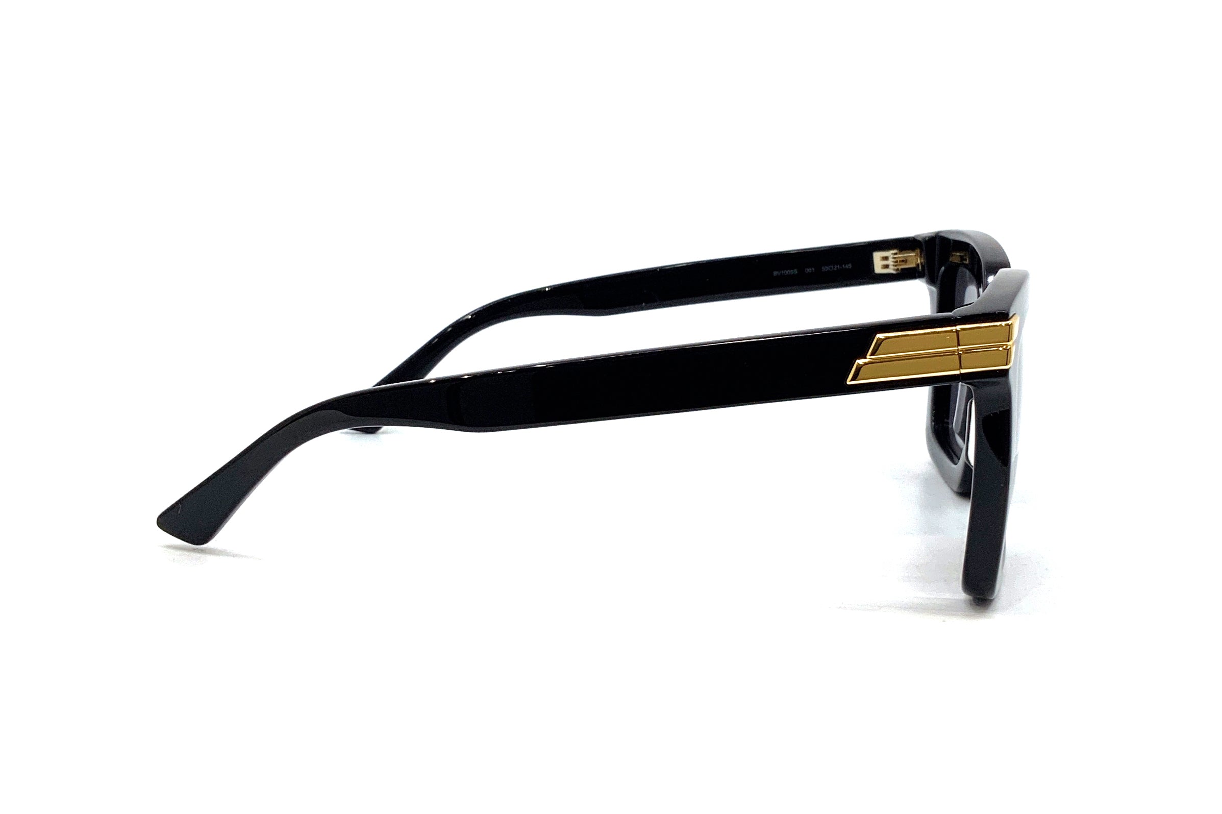 Bottega Veneta BV1005S (001) Sunglasses - Luxury Polarized UV Protection for Men & Women - Perfect for Driving, Travel & Outdoor Activities