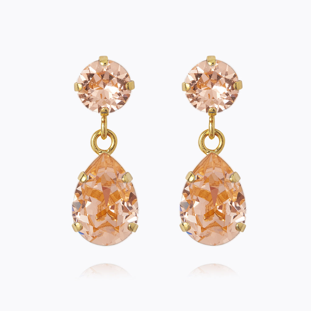 Mini Drop Earrings - Light Peach Color Dainty Jewelry for Women | Perfect for Everyday Wear, Parties & Gifts