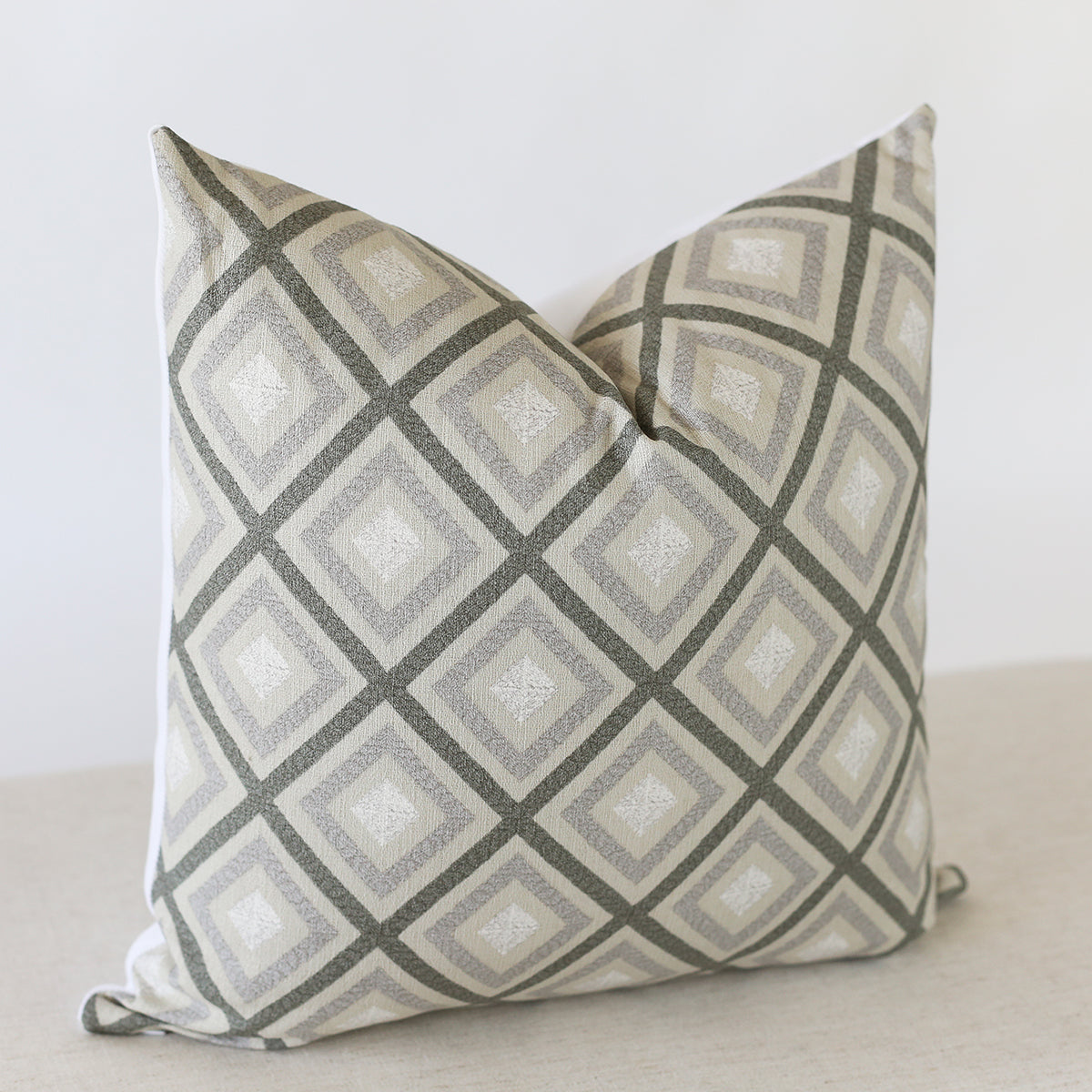 Premium Lucca Pillow Cover - Soft & Breathable Linen Fabric - Decorative Cushion Case for Sofa, Bed, Living Room - Home Decor & Comfort Upgrade