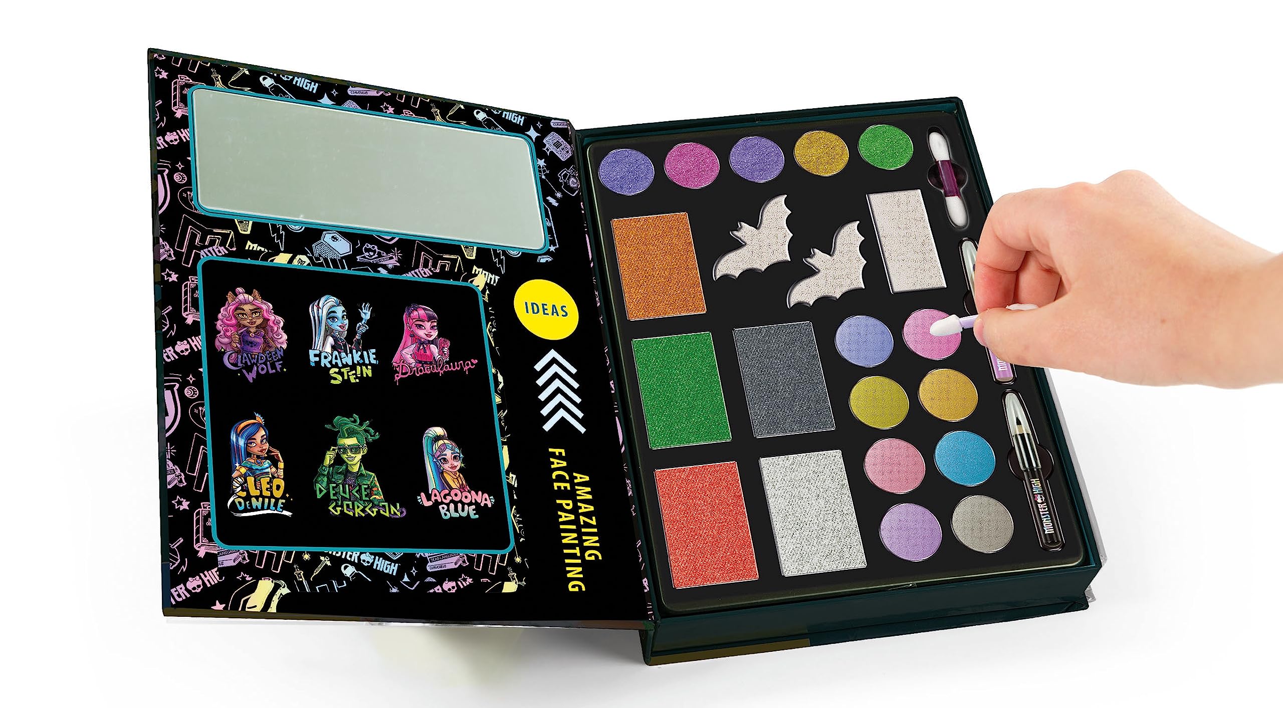 **Clementoni Monster High Face Art Makeup Kit for Kids - Girls Cosmetic Toy Set with Makeup Case, Safe & Fun Gift for Ages 6+ - Perfect for Dress-Up, Parties & Creative Play**