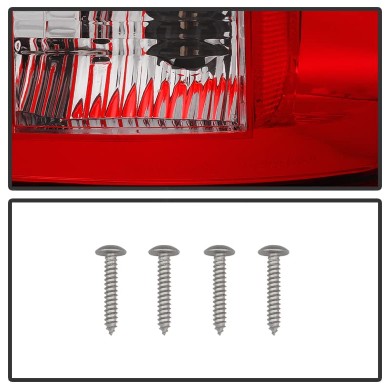 Spyder Auto 5002570 LED Tail Lights - Red/Clear Smoke Lens - Compatible with Select Car Models - Enhanced Visibility & Style for Night Driving