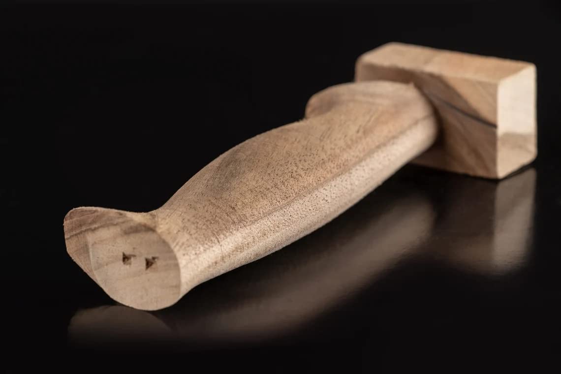 Premium Walnut Wood Knife Handle Blank - 1 Piece Exotic Wood Knife Handle Material for DIY Woodworking & Tool Replacement | Perfect for Custom Knives, Hunting Tools & Kitchen Utensils